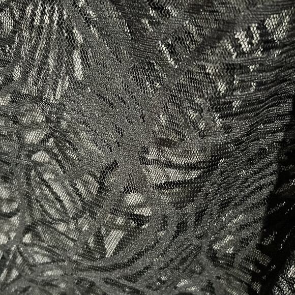 Beach Cover up Nimes Cote d’azure size Large Black Lace - Picture 4 of 5